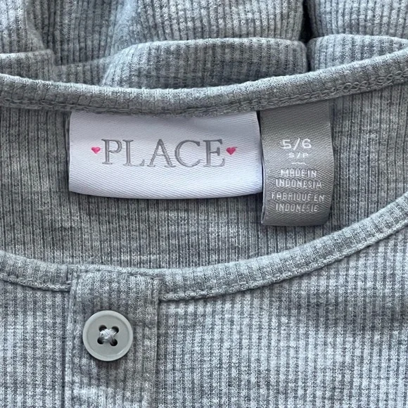 The Children's Place Gray Long Sleeve Dress Casual Comfy Stretchy Small - Picture 4 of 4